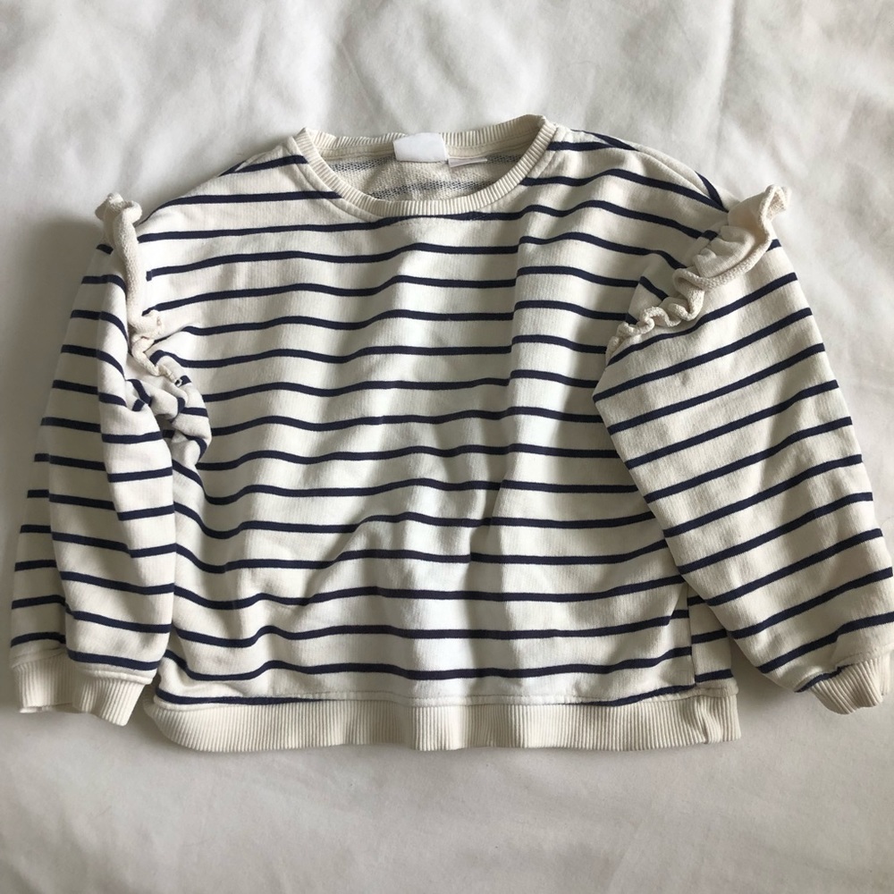 Girls Striped Sweatshirt